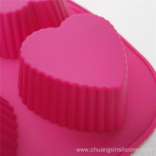 Silicone Bakeware -6 cavity heart